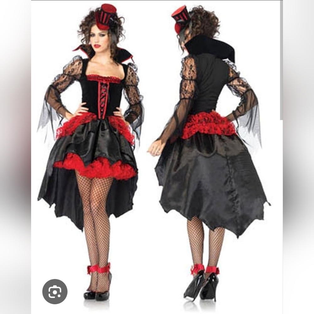 Leg Avenue Lace Gothic Vampire Mistress Costume Halloween Cosplay Vampire Ball